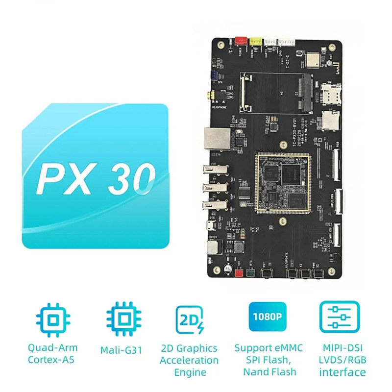 Rockchip PX30 ຄະນະກໍາມະການພັດທະນາ Quad-Core 64-Bit